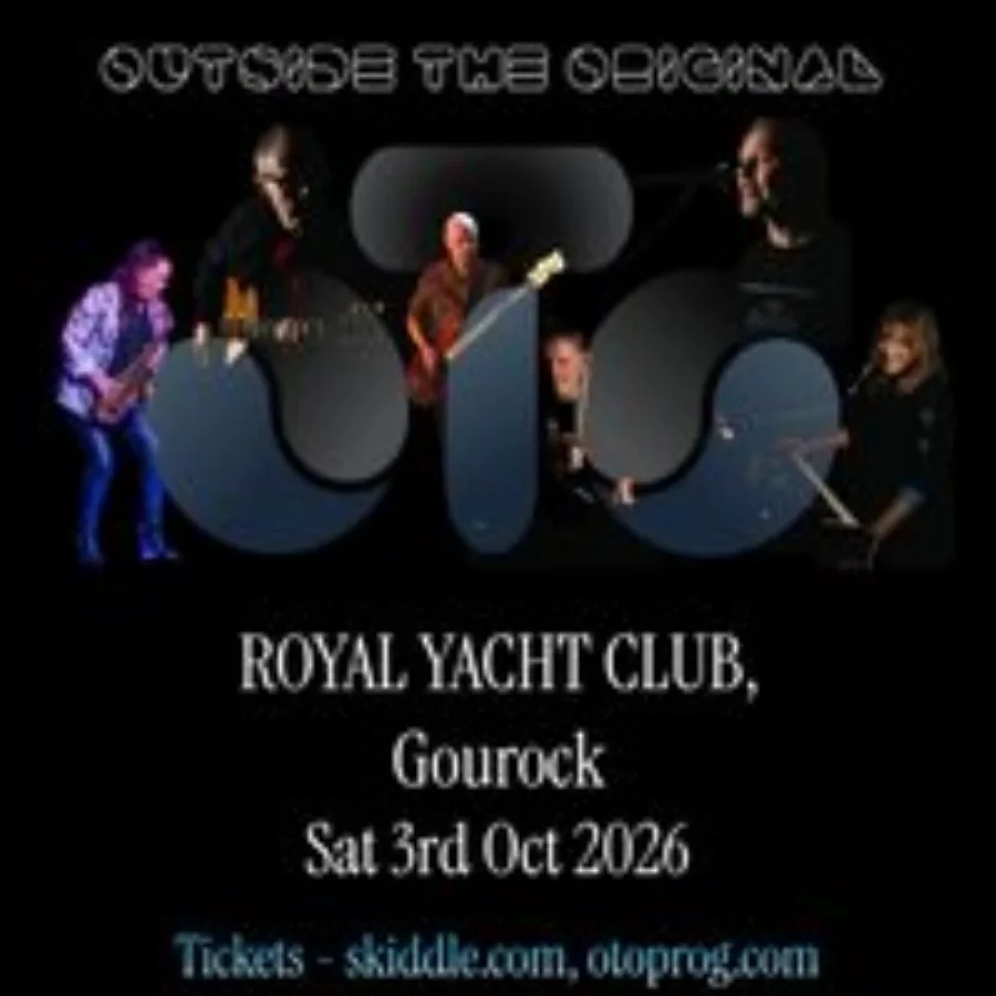 Outside The Original Prog Classics Show at Royal Gourock Yacht Club